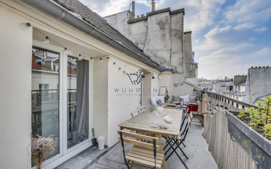 62m2 + 14m2 terrasse rue de Poitou Paris 3