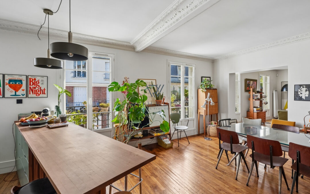 129m2 en duplex rue Francoeur Paris 18e